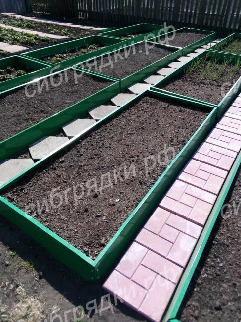 Грядки с двусторонним покрытием 15 см в Южно-Сахалинске