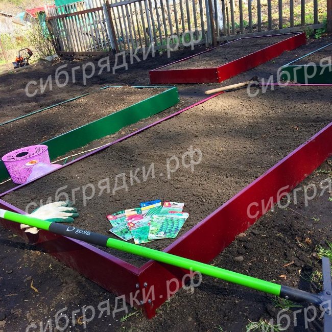 Грядки с двусторонним покрытием 15 см в Южно-Сахалинске
